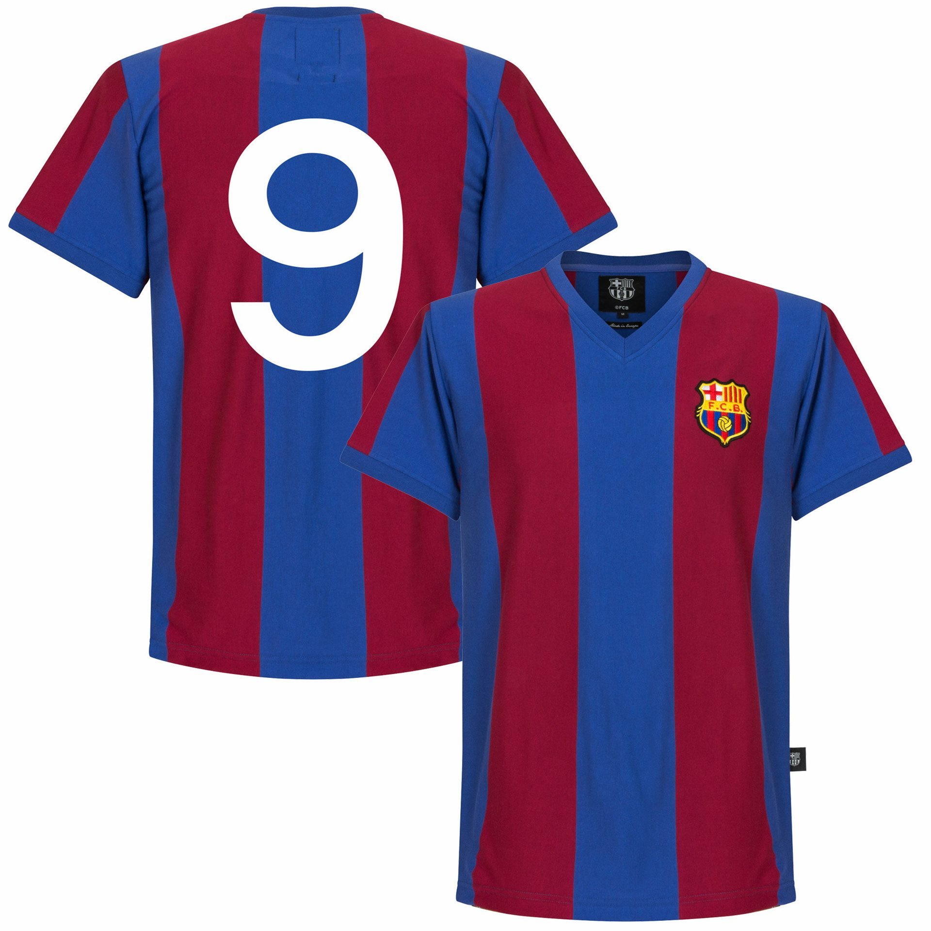 Kijkgat belediging Communicatie netwerk Barcelona Retro Voetbalshirt 1976-1977 + Nummer 9 | Sportus.nl