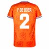 Holland Retro Shirt WK 1994 + F. De Boer 2