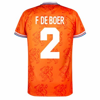 Holland Retro Voetbalshirt WK 1994 + F De Boer 2