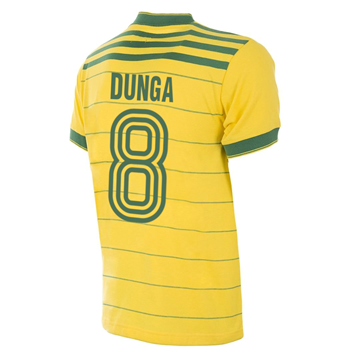Brazilië Retro Shirt 1984 + Dunga 8 Brazilië Retro Shirt 1984 + Dunga 8