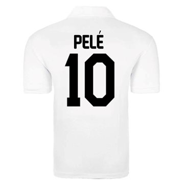 Santos Retro Football Shirt 1960's - 1970's + Pelé 10 Santos Retro Football Shirt 1960's - 1970's + Pelé 10