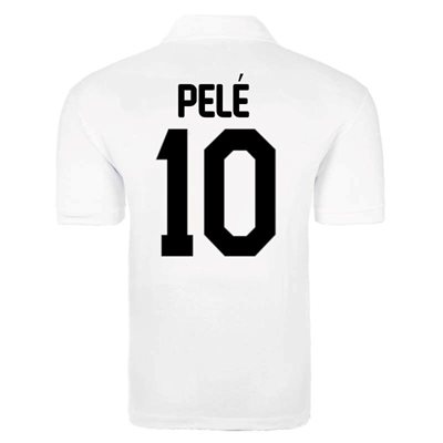 Santos Retro Voetbalshirt 1960's - 1970's + Pelé 10 afbeelding