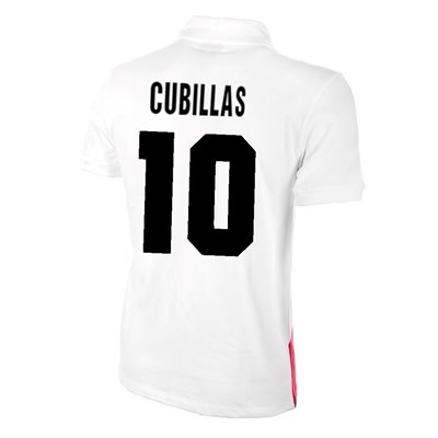 Peru Retro Voetbalshirt 1970's + Cubillas 10 afbeelding