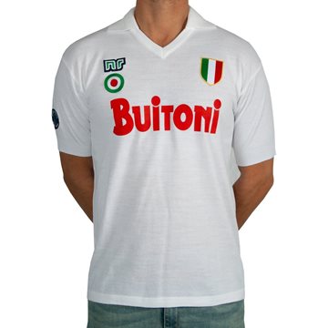 Napoli Official Replica Retro Shirt Away 1987-1988 + Number 10 (Maradona) Napoli Official Replica Retro Shirt Away 1987-1988 + Number 10 (Maradona)