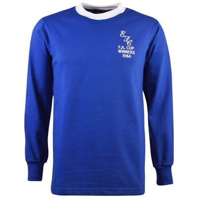 TOFFS - Everton Retro Voetbalshirt FA Cup Winners 1966 afbeelding