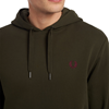 Fred Perry - Embroidered Hooded Sweater - Hunting Green