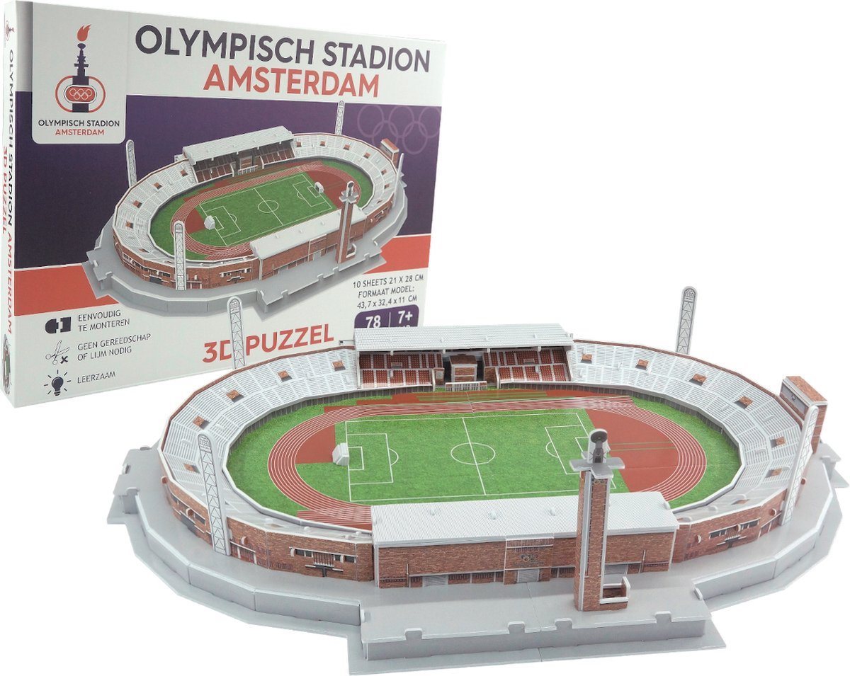 Rimpels papier verband Olympisch Stadion Amsterdam - 3D Puzzel | Sportus.nl