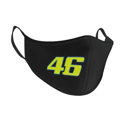 FC Eleven - Valentino Rossi 46 Mondkapje - Zwart afbeelding