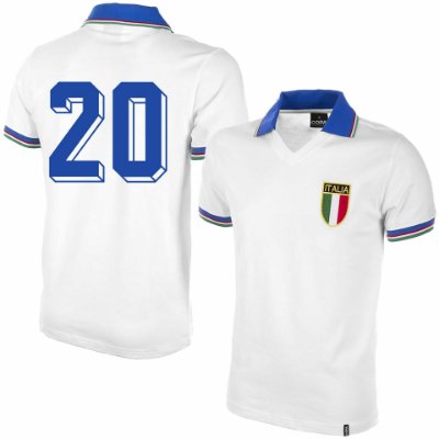 Italië retro uitshirt WK 1982 + Nummer 20 (Rossi) afbeelding