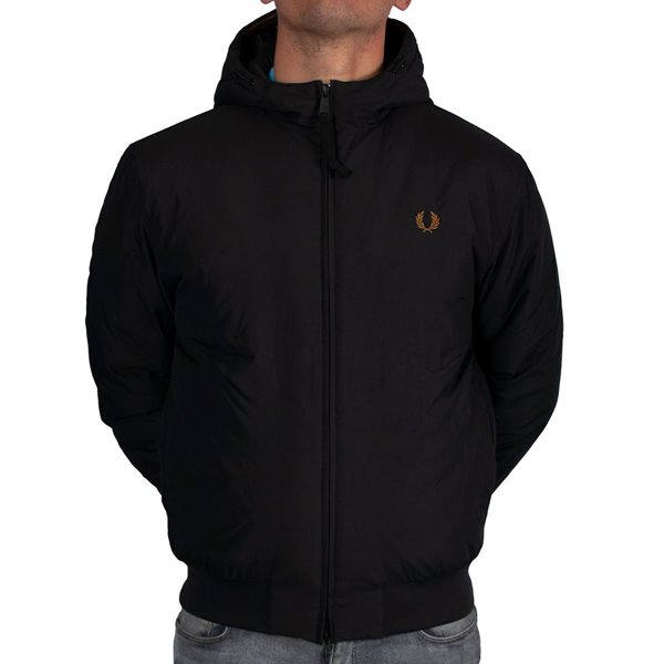 Fred Perry - Hooded Insulated Brentham Jacket - Black