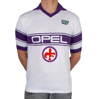 NR Nicola Raccuglia - Fiorentina Official Shirt Uit 1984-1985 + Nummer afbeelding