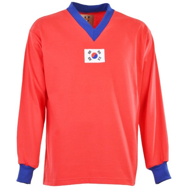 Afbeeldingen van Zuid-Korea Retro Voetbalshirt 1950's