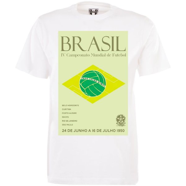 Afbeeldingen van TOFFS Pennarello - Brazilië WK 1950 T-Shirt - Wit