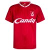 Liverpool FC Candy Retro Football Shirt 1988-1989 + No. 10 (Barnes)