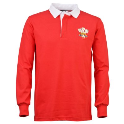 Wales Retro Rugby Shirt 1976 afbeelding
