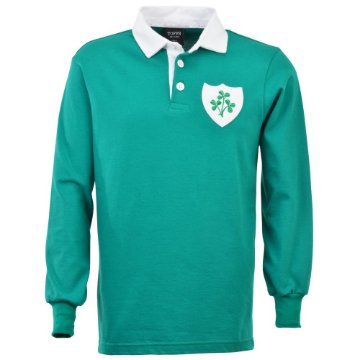 Toon details van Ierland Retro Rugby Shirt 1926 Afbeeldingen van Ierland Retro Rugby Shirt 1926