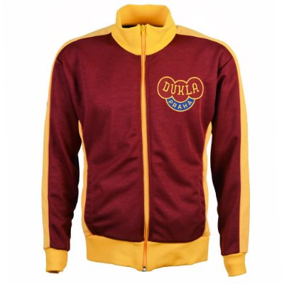 Dukla Prague Retro Trainingsjack - Bordeauxrood afbeelding