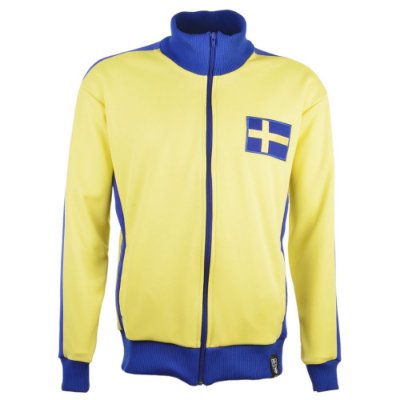 Zweden Retro Trainingsjack - Geel/ Blauw afbeelding
