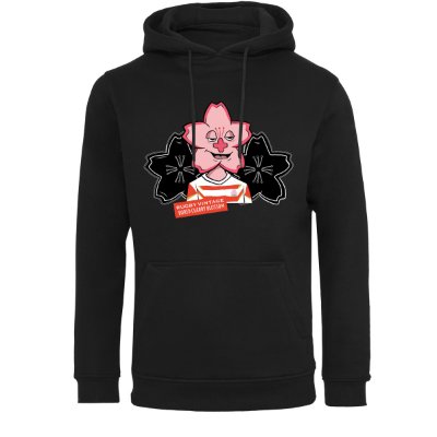 Rugby Vintage - Japan 'Bored' Sakura Hoodie - Zwart afbeelding