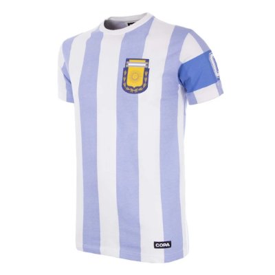 COPA Football - Argentinie Capitano T-shirt - Wit/Blauw afbeelding