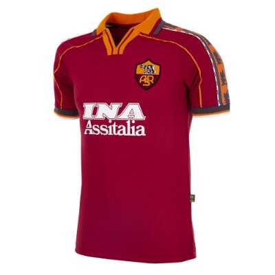 AS Roma Retro Voetbalshirt 1998-1999 afbeelding