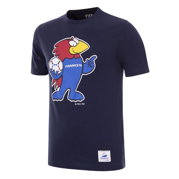 COPA Football World Cup 1998 Mascotte T Shirt Navy Sportus