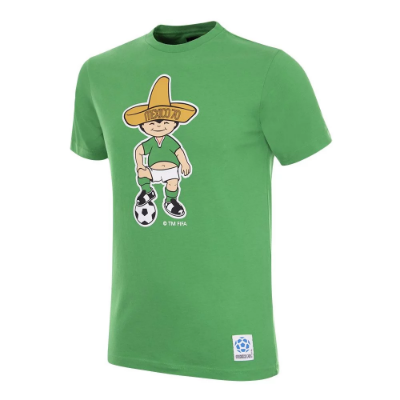 COPA Football - Mexico World Cup 1970 Mascotte T-Shirt - Groen afbeelding
