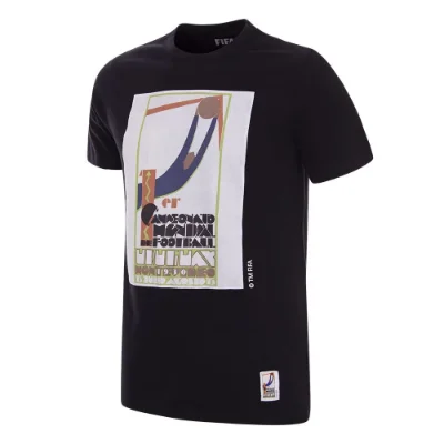 COPA Football - Uruguay World Cup 1930 Poster T-Shirt - Zwart afbeelding