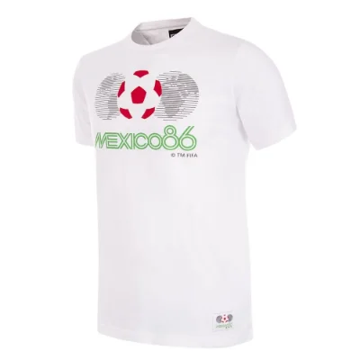 COPA Football - Mexico World Cup 1986 Logo T-Shirt - Wit afbeelding