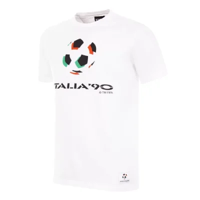COPA Football - Italië World Cup 1990 Logo T-Shirt - Wit afbeelding
