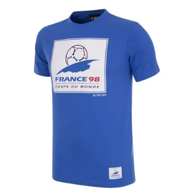 COPA Football - Frankrijk World Cup 1998 Logo T-Shirt - Blauw afbeelding