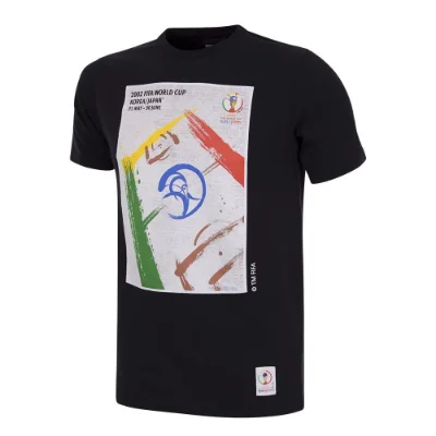 COPA Football - Zuid-Korea & Japan World Cup 2002 Poster T-Shirt - Zwa afbeelding
