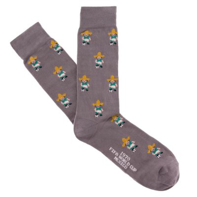 COPA Football - Mexico World Cup 1970 Mascotte Casual Sokken - Grijs afbeelding