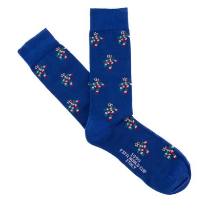 COPA Football - Italië World Cup 1990 Mascotte Casual Sokken - Blauw afbeelding