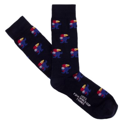COPA Football - Frankrijk World Cup 1998 Mascotte Casual Sokken - Navy afbeelding