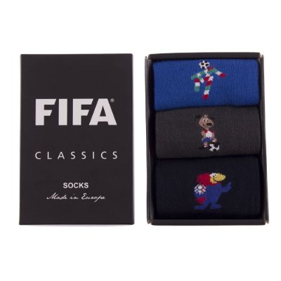 COPA Football - WK 1990-1994-1998 Mascotte Casual Sokken Box Set afbeelding
