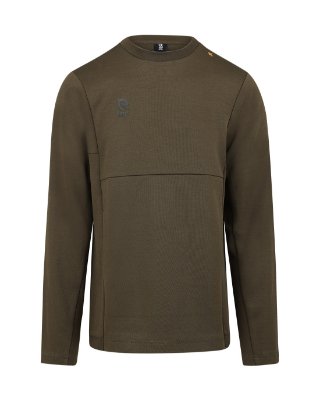 Robey - Off Pitch Cotton Sweater - Olive Green afbeelding