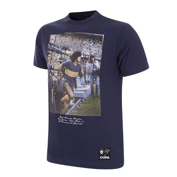 Maradona X COPA 1981 Bombonera T-Shirt - Blauw