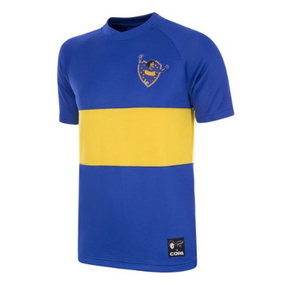 Maradona X COPA Boca Juniors Retro Voetbalshirt 1981-1982 afbeelding