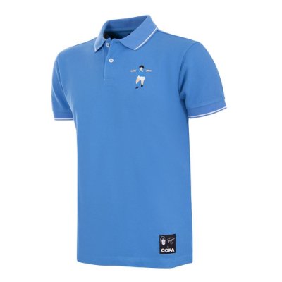 Maradona X COPA Napoli Embroidery Poloshirt - Blauw afbeelding