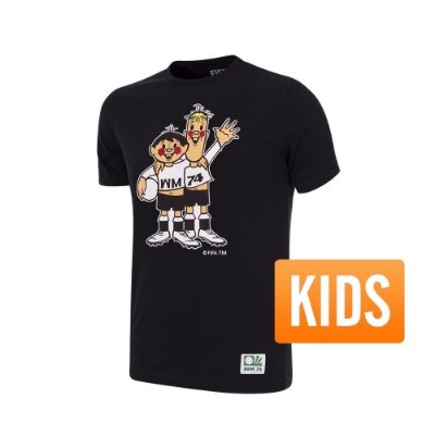COPA Football - Duitsland World Cup 1974 Mascotte T-Shirt - Zwart - Ki afbeelding