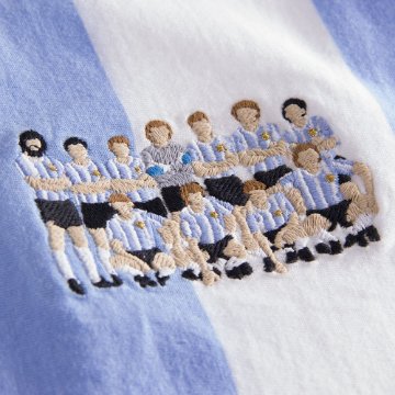 Argentina 1986 World Champions Embroidery T-Shirt Argentina 1986 World Champions Embroidery T-Shirt