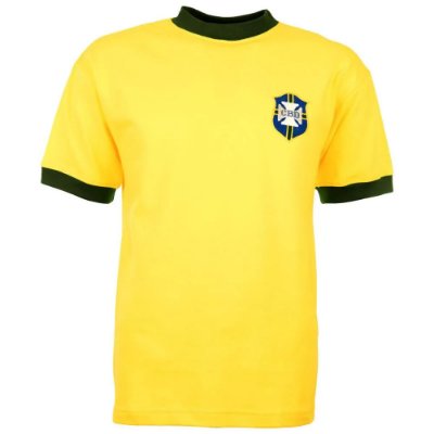 Brazil Retro Football Shirt World Cup 1970 afbeelding