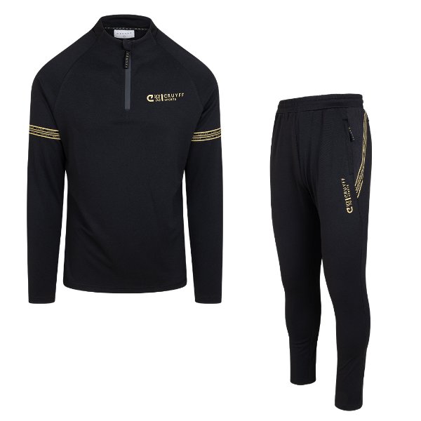 Cruyff Sports - Slide Trainingspak - Zwart/ Goud