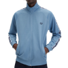 Fred Perry - Contrast Tape Track Jacket - Ash Blue/ Navy
