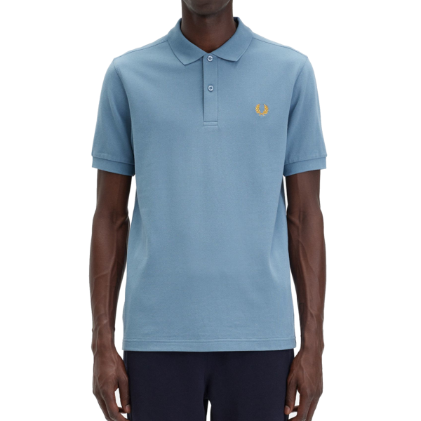 Fred Perry - Plain Polo Shirt - Ash Blue