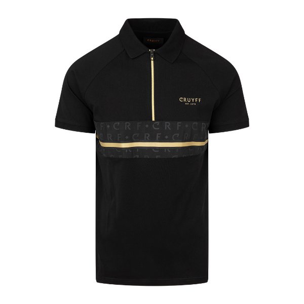 Cruyff - Jake Polo Shirt - Black/ Gold