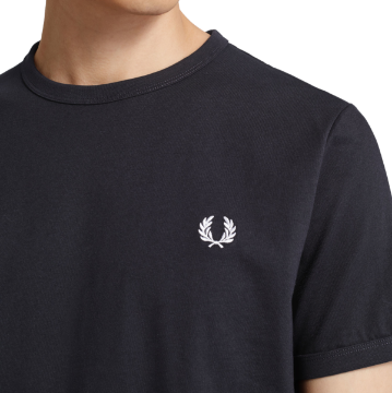 Fred Perry - Ringer T-Shirt - Navy Fred Perry - Ringer T-Shirt - Navy