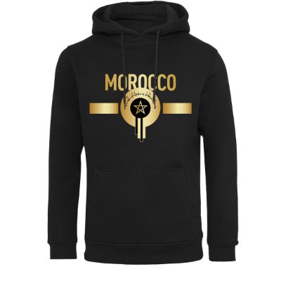 FC Eleven - Atlas Lions Marokko Hoodie - Zwart/ Goud afbeelding