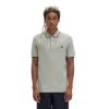 Fred Perry - Twin Tipped Shirt - Seagrass/ Snow White/ Black